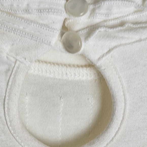 Lovestitch Women Ivory Ruffles Blouse Size Large - Picture 8 of 9